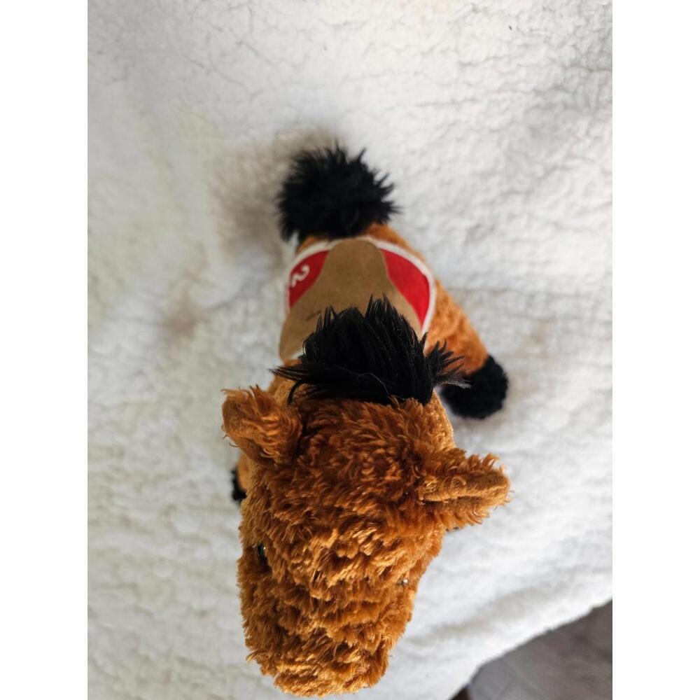2003 Breyer Race Horse Seabiscuit #2 Plush Stuffed Animal Toy Brown 9" Movie - Picture 5 of 11